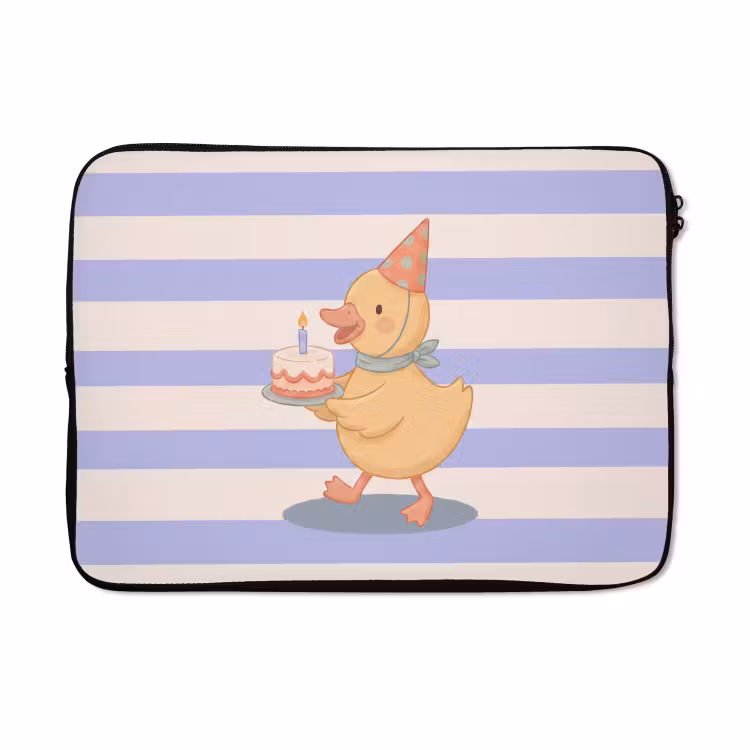 Laptophoes - Vogel - Feest - Taart - Kinder - Illustratie — 5