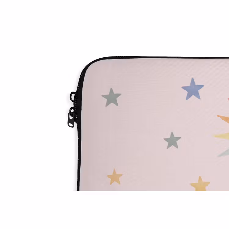 Laptophoes - Zon - Maan - Sterren - Kinderkamer - Pastel — 6