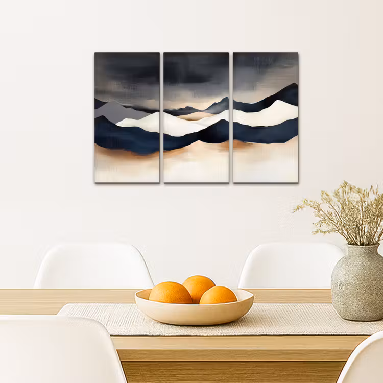 Meerluik schilderij - 3 luiken - Landschap - Abstract - Modern — 5