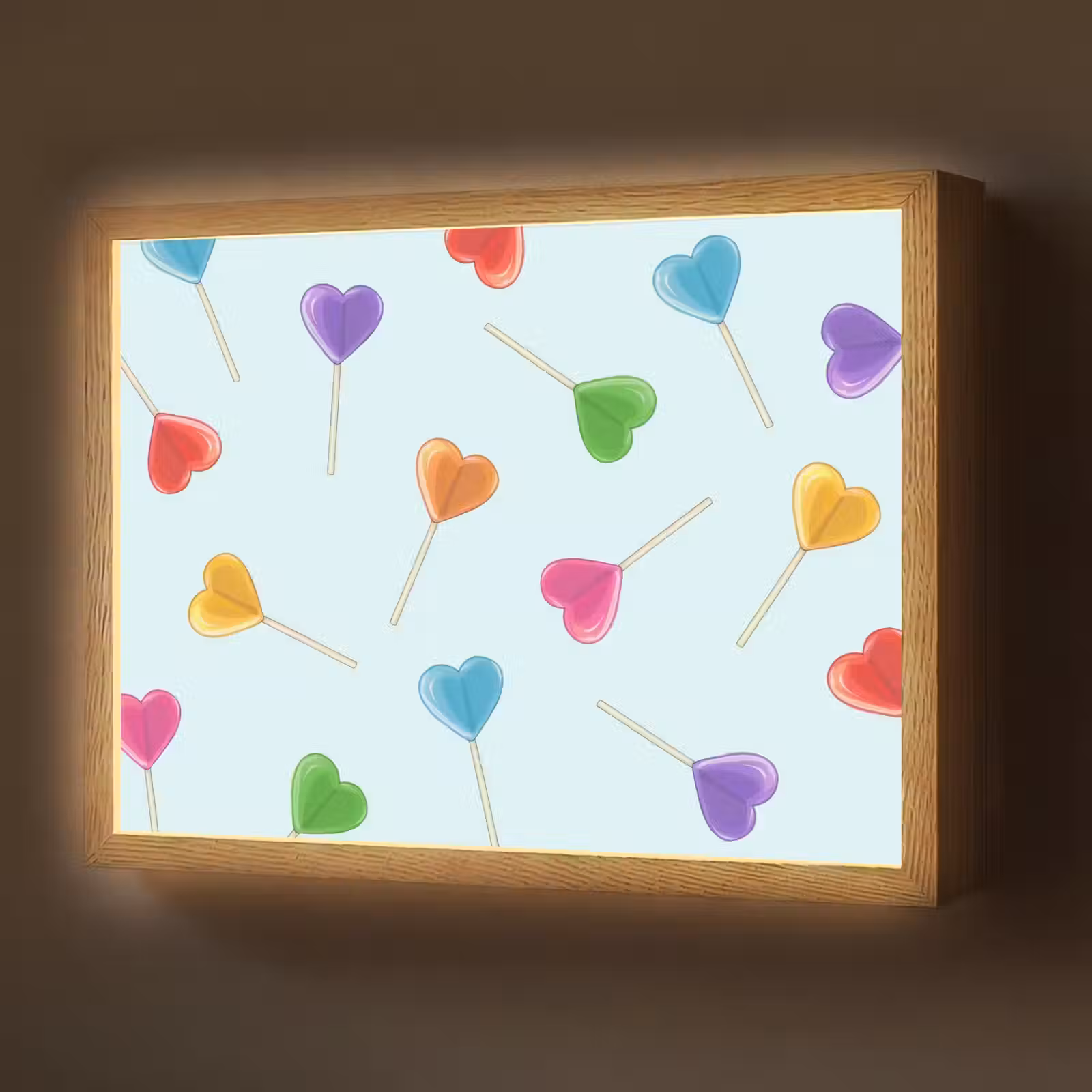 Lightbox - Wandlamp - Lolly - Regenboog - Snoep — 1