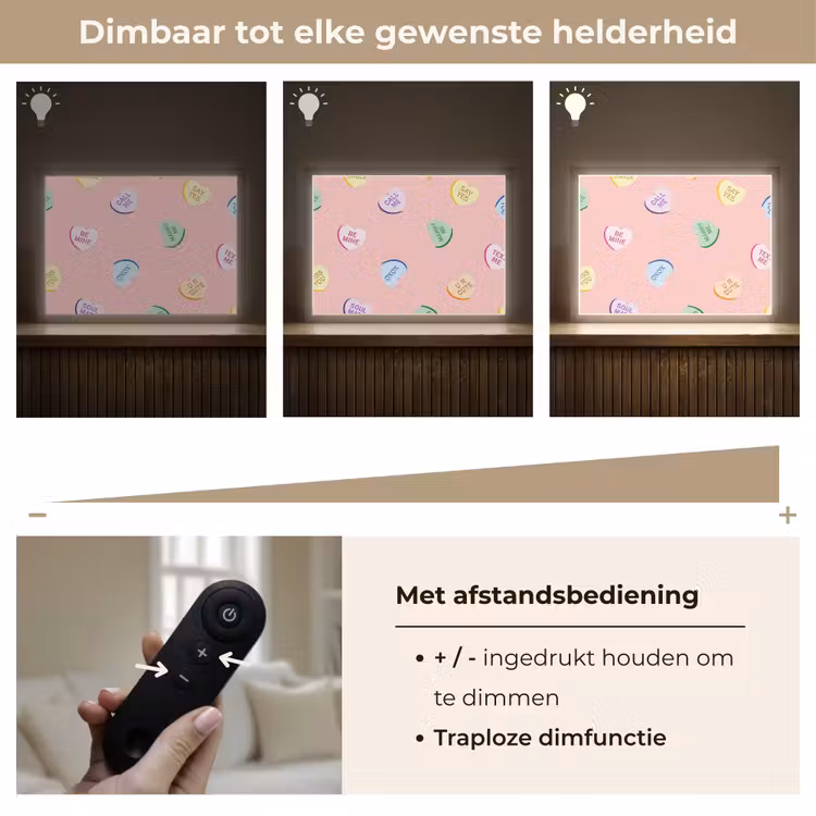 Lightbox - Wandlamp - Hart - Snoep - Pastel - Tekst — 9