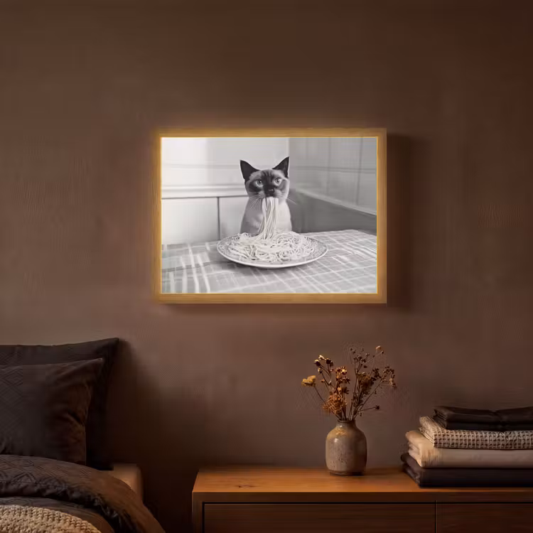 Lightbox - Wandlamp - Kat - Siamees - Zwart Wit - Schattig - Dieren — 3