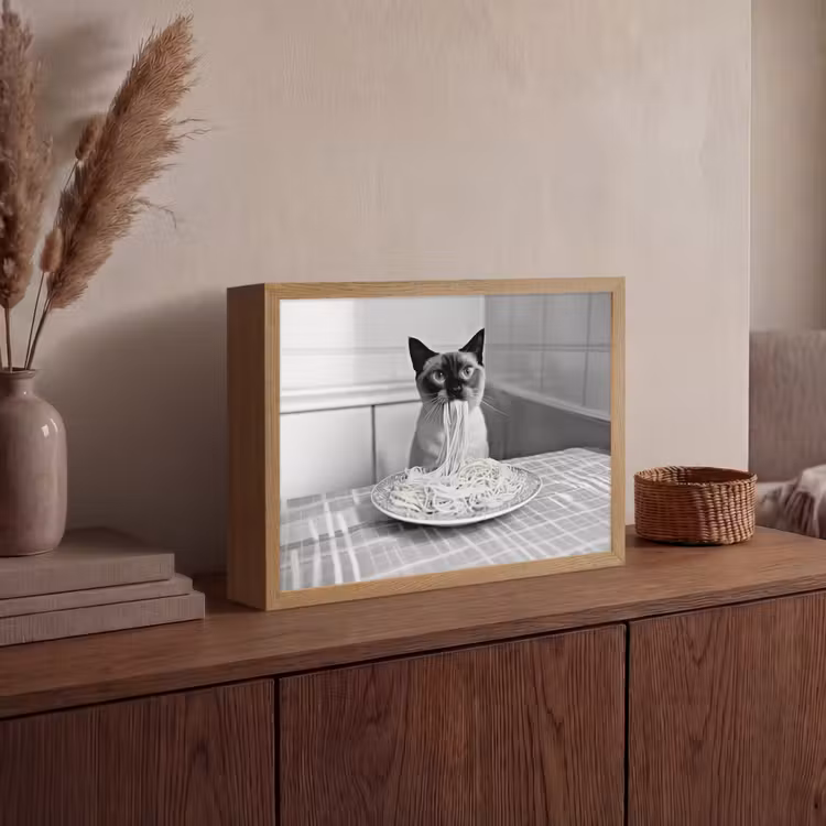 Lightbox - Wandlamp - Kat - Siamees - Zwart Wit - Schattig - Dieren — 4