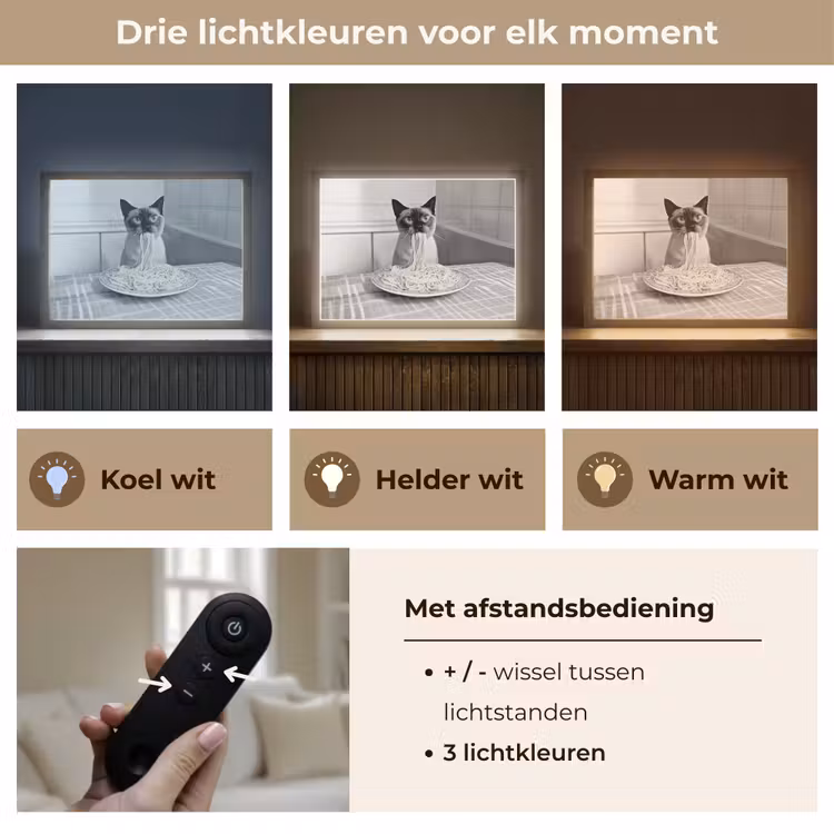 Lightbox - Wandlamp - Kat - Siamees - Zwart Wit - Schattig - Dieren — 8