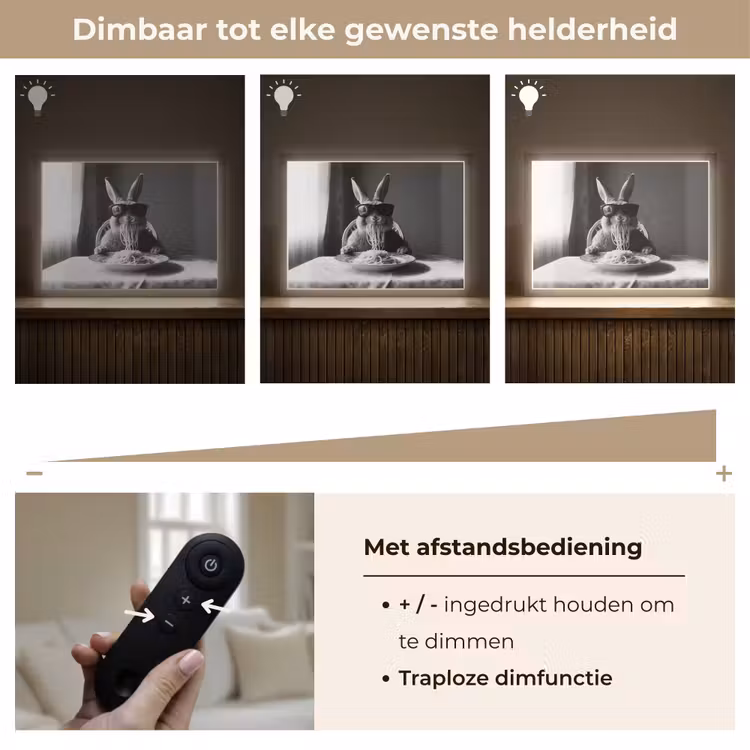 Lightbox - Wandlamp - Konijn - Bunny - Zonnebril - Tafelkleed - Pasta - Schattig — 9