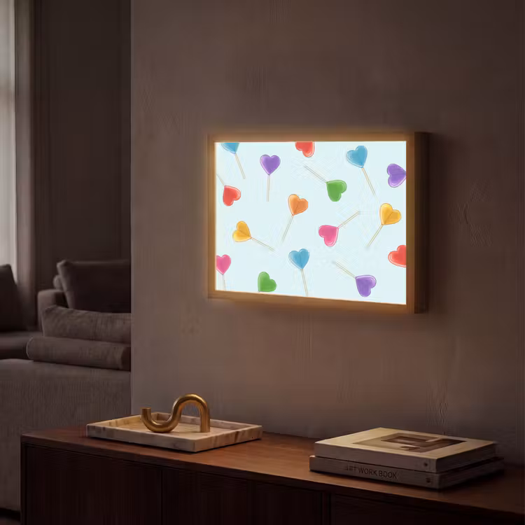 Lightbox - Wandlamp - Lolly - Regenboog - Snoep — 2
