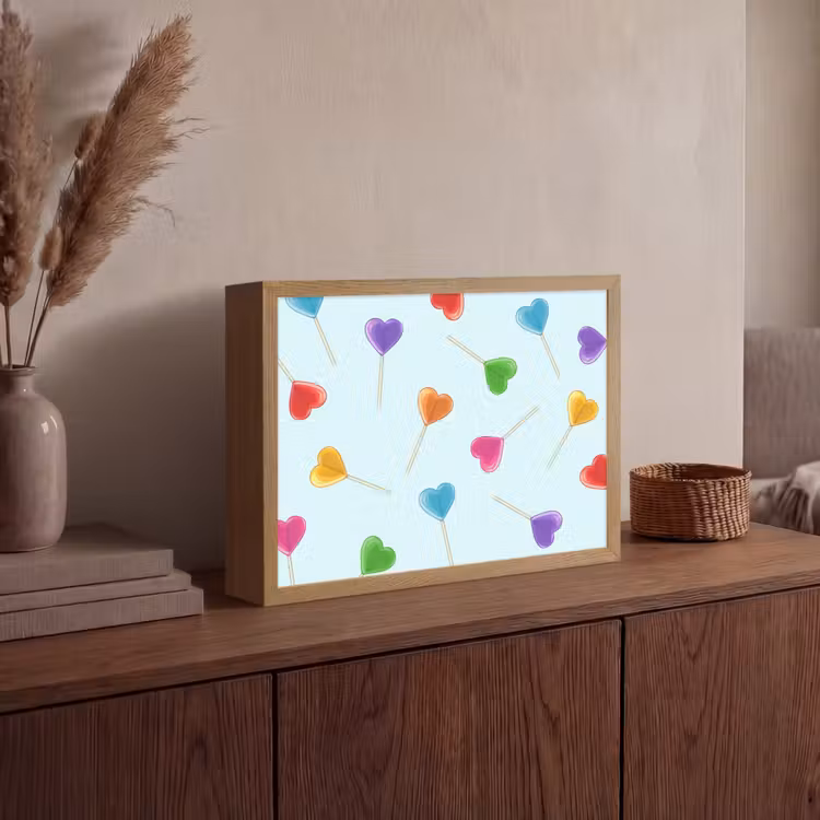 Lightbox - Wandlamp - Lolly - Regenboog - Snoep — 4