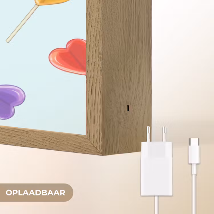 Lightbox - Wandlamp - Lolly - Regenboog - Snoep — 7