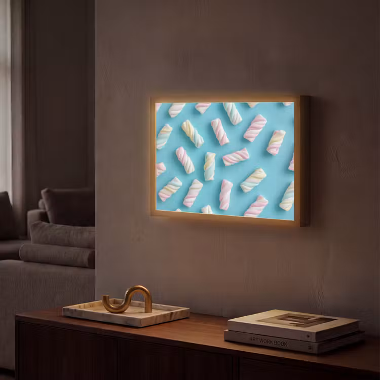 Lightbox - Wandlamp - Spekjes - Pastel - Snoep - Blauw — 2