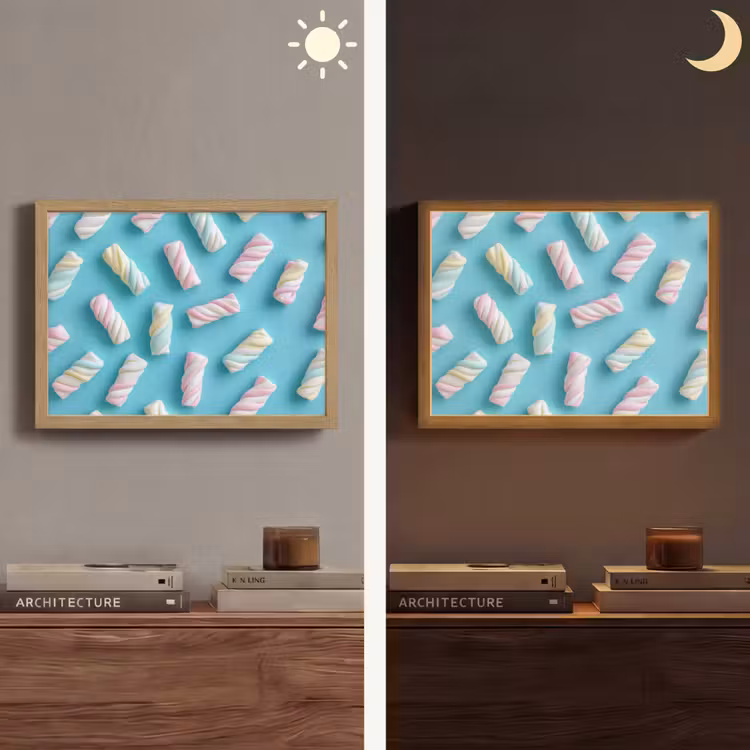 Lightbox - Wandlamp - Spekjes - Pastel - Snoep - Blauw — 6