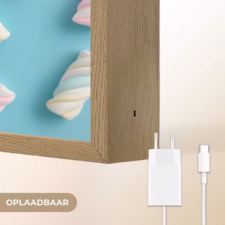 Lightbox - Wandlamp - Spekjes - Pastel - Snoep - Blauw — 7