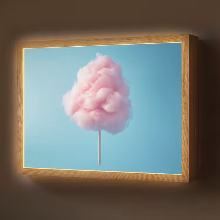 Lightbox - Wandlamp - Suikerspin - Zoet - Snoep — 1