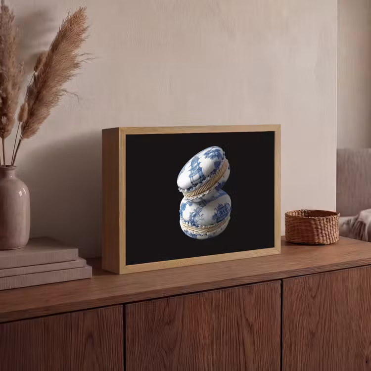Lightbox - Wandlamp - Eten - Macarons - Delfts blauw - Koekjes — 4