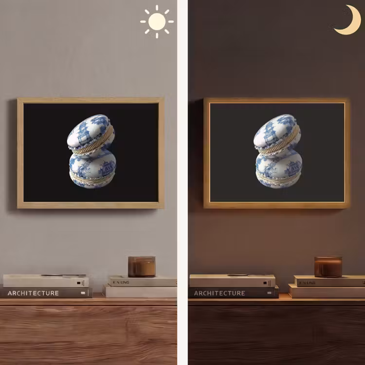 Lightbox - Wandlamp - Eten - Macarons - Delfts blauw - Koekjes — 6