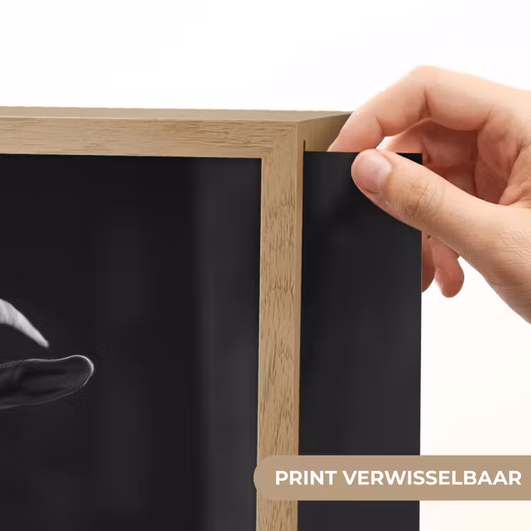 Lightbox - Wandlamp - Geit - Bord - Spaghetti - Zwart Wit — 5