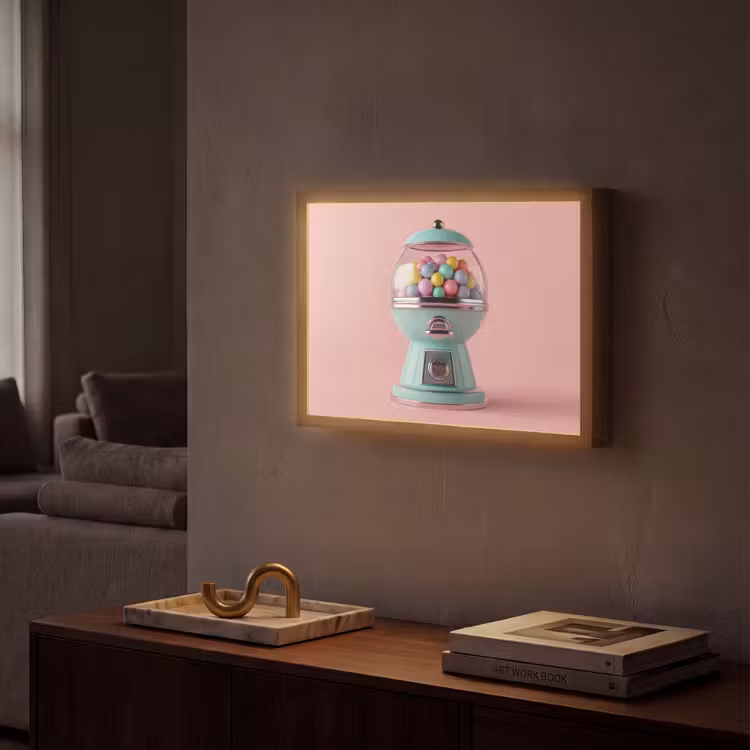Lightbox - Wandlamp - Kauwgom - Retro - Snoep - Roze — 2