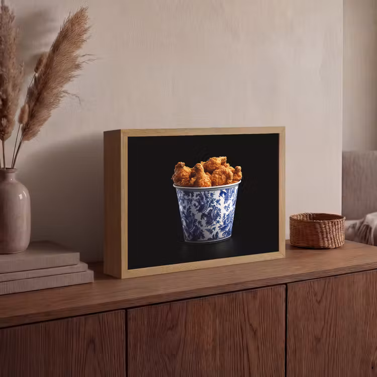 Lightbox - Wandlamp - Kip - Bucket - Delfts blauw - Lekker — 4