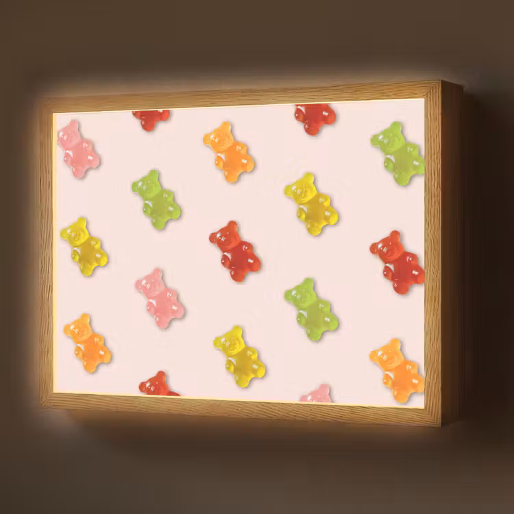 Lightbox - Wandlamp - Kleur - Snoep - Roze — 1