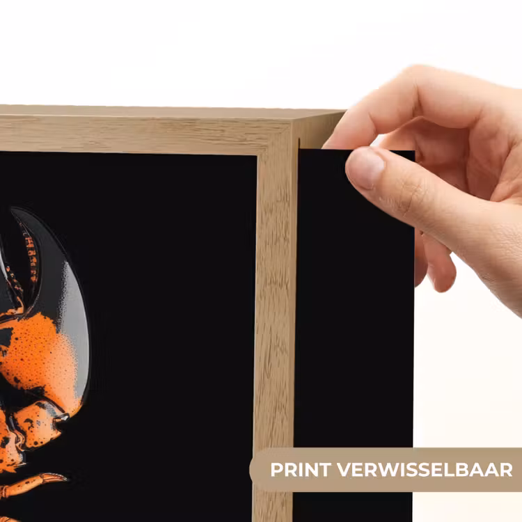 Lightbox - Wandlamp - Kreeft - Oranje - Zwart - Modern — 5