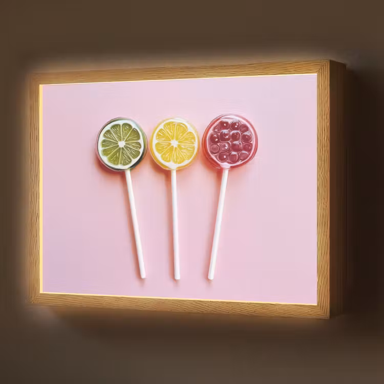 Lightbox - Wandlamp - Lolly - Snoep - Citrus — 1