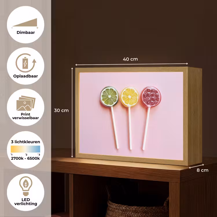 Lightbox - Wandlamp - Lolly - Snoep - Citrus — 10