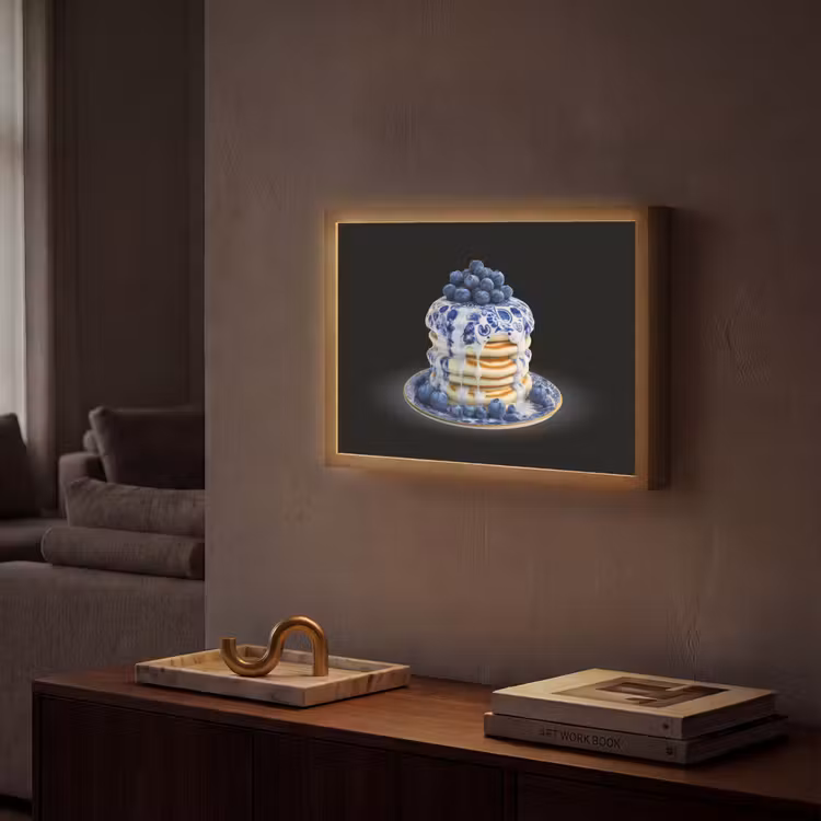 Lightbox - Wandlamp - Pannenkoeken - Blauwe Bessen - Bord — 2