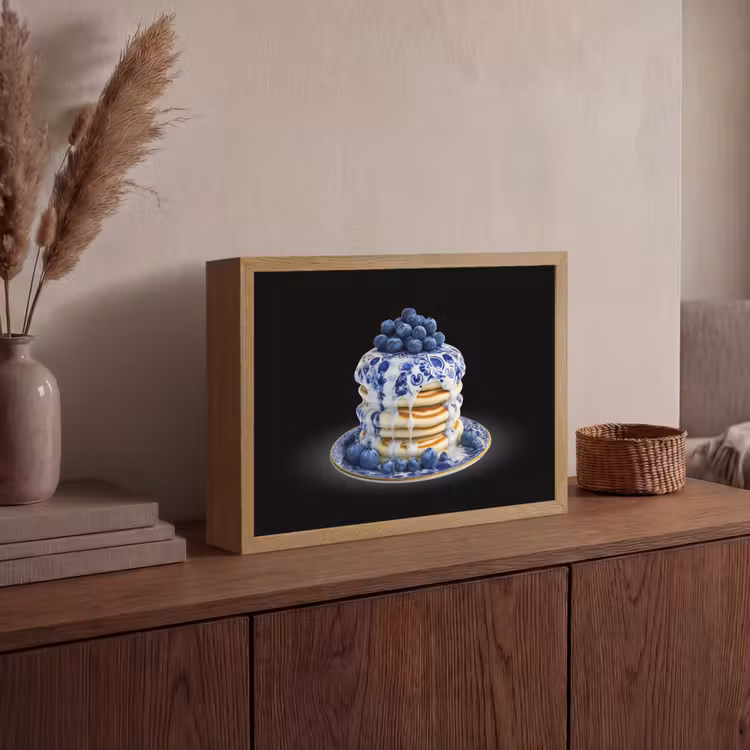 Lightbox - Wandlamp - Pannenkoeken - Blauwe Bessen - Bord — 4