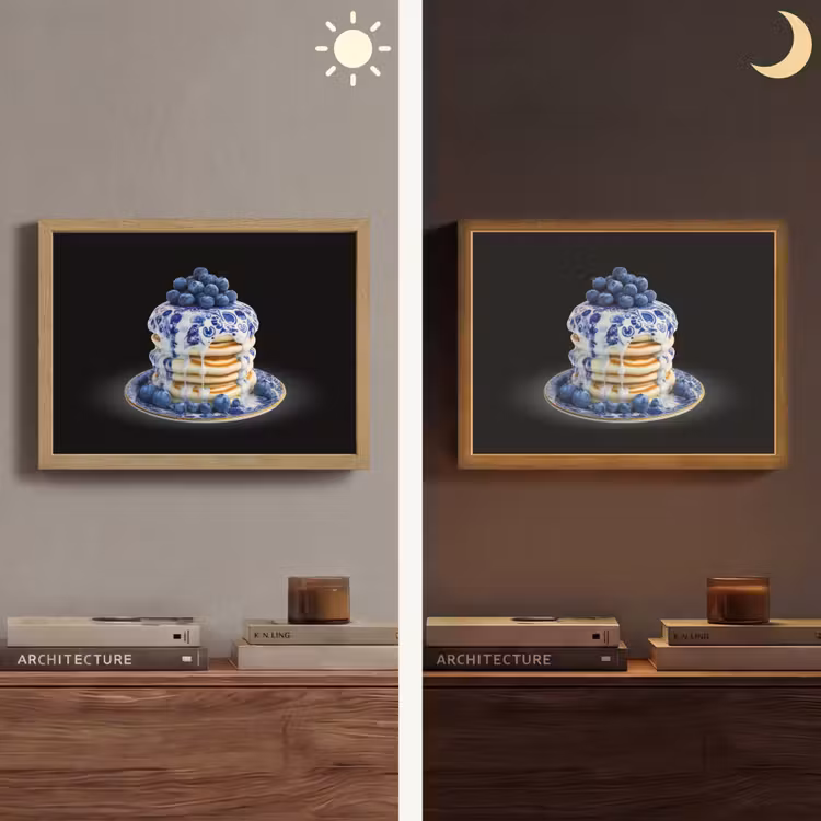 Lightbox - Wandlamp - Pannenkoeken - Blauwe Bessen - Bord — 6