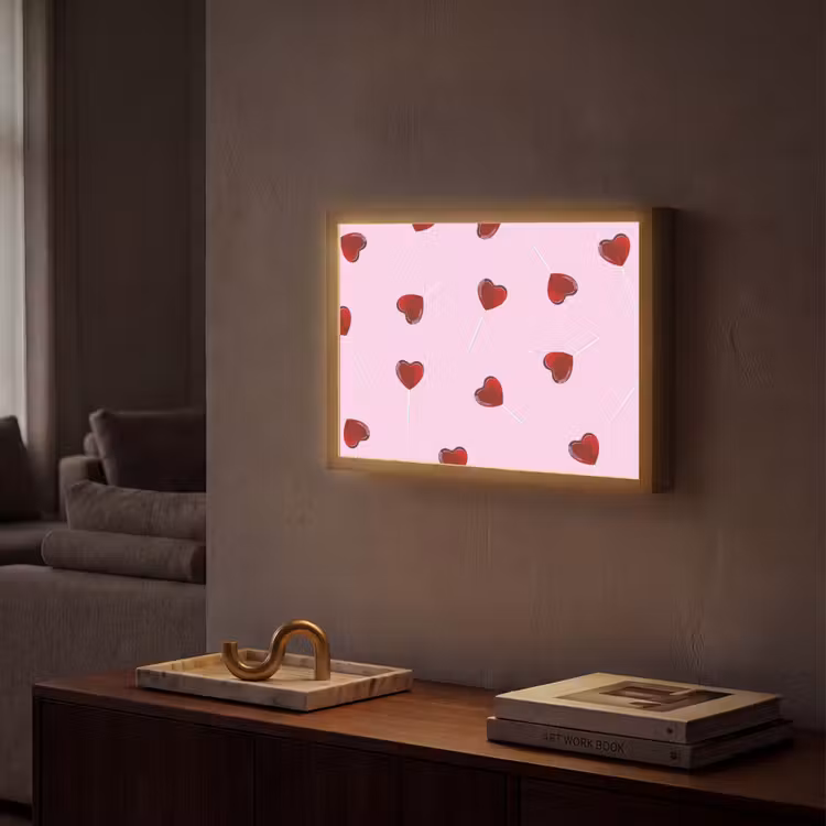 Lightbox - Wandlamp - Roze - Hart - Lolly - Snoep — 2