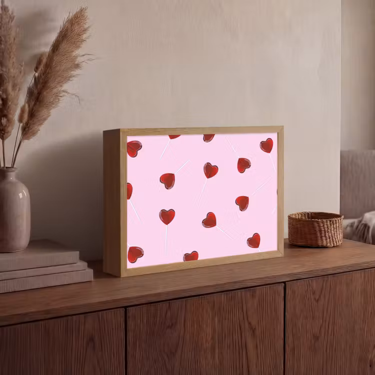 Lightbox - Wandlamp - Roze - Hart - Lolly - Snoep — 4