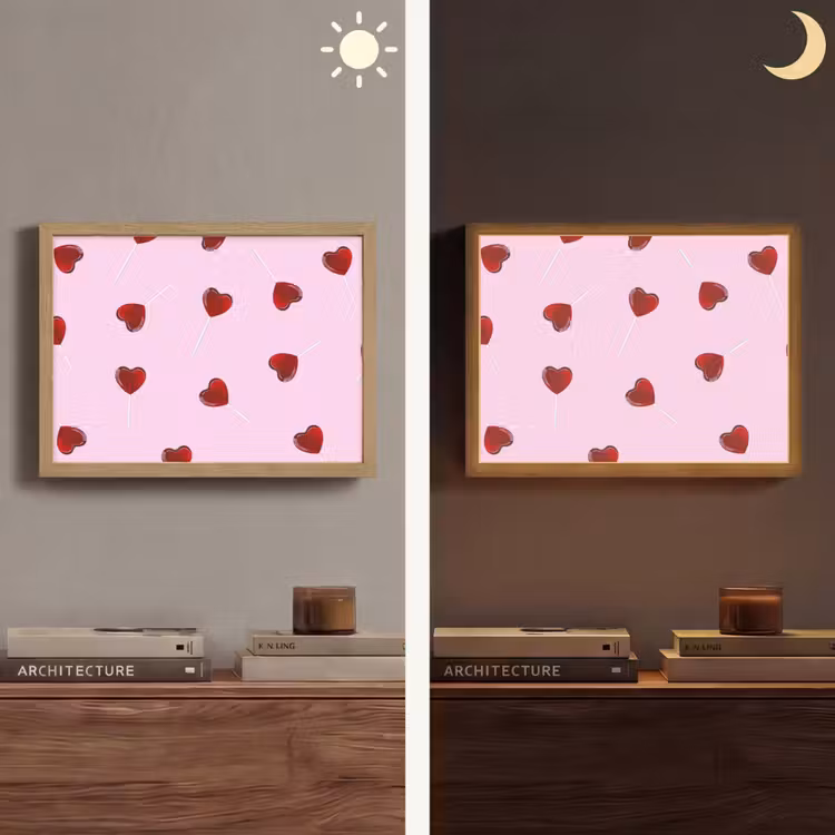 Lightbox - Wandlamp - Roze - Hart - Lolly - Snoep — 6
