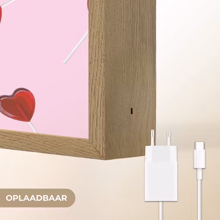 Lightbox - Wandlamp - Roze - Hart - Lolly - Snoep — 7