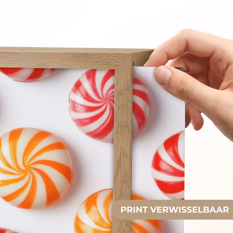 Lightbox - Wandlamp - Snoep - Patroon - Rood - Oranje — 5