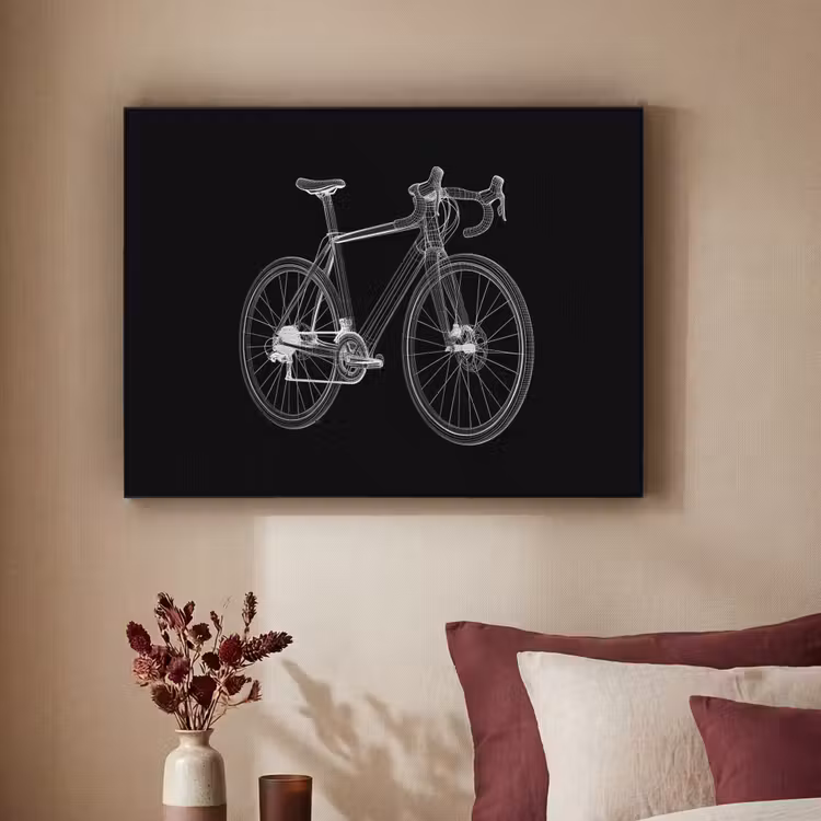 Art Frame - Lijnen - Illustratie - Wit — 2