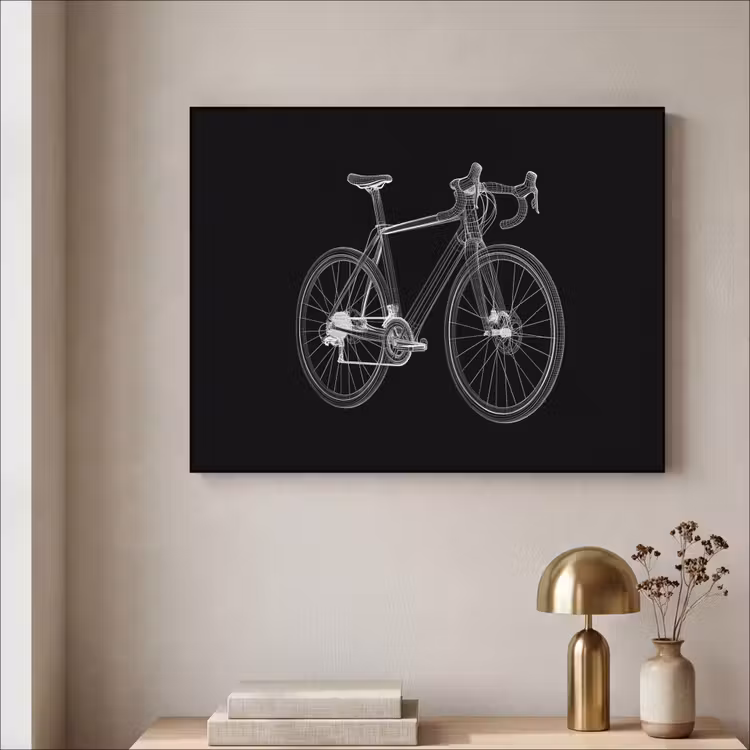 Art Frame - Lijnen - Illustratie - Wit — 3