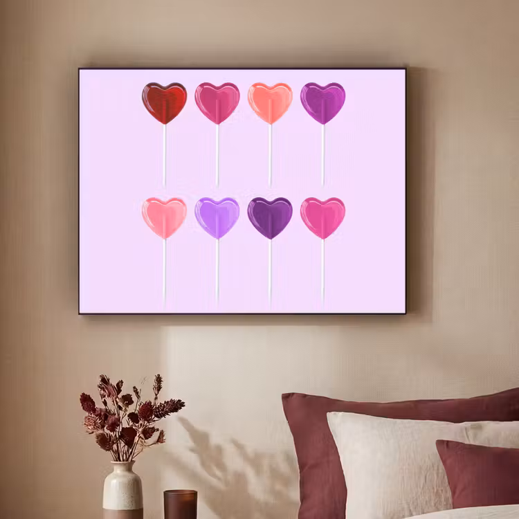 Art Frame - Lolly - Hart - Roze - Snoep — 2