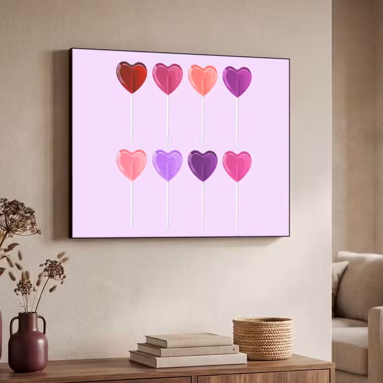 Art Frame - Lolly - Hart - Roze - Snoep — 4
