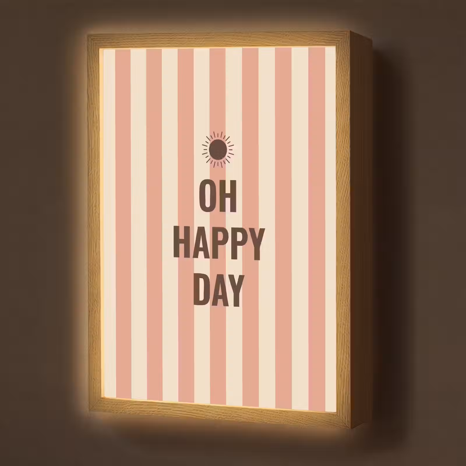 Lightbox - Wandlamp - Quote - Zomer - Strepen — 1