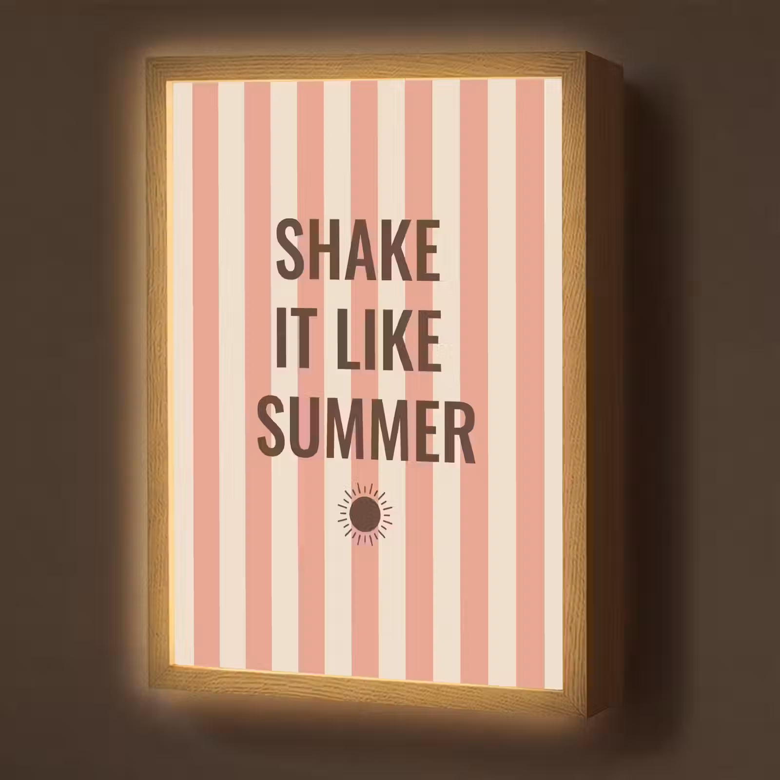 Lightbox - Wandlamp - Zomer - Quote - Strepen — 1