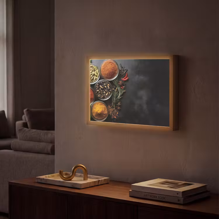 Lightbox - Wandlamp - Glazen - Bakjes - Blaadjes - Kruiden — 2