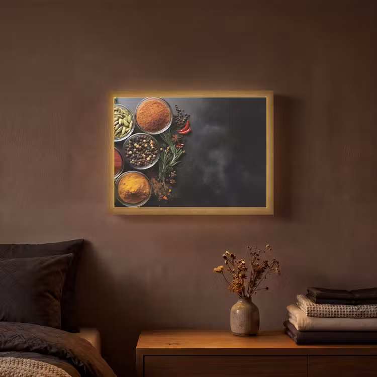 Lightbox - Wandlamp - Glazen - Bakjes - Blaadjes - Kruiden — 3