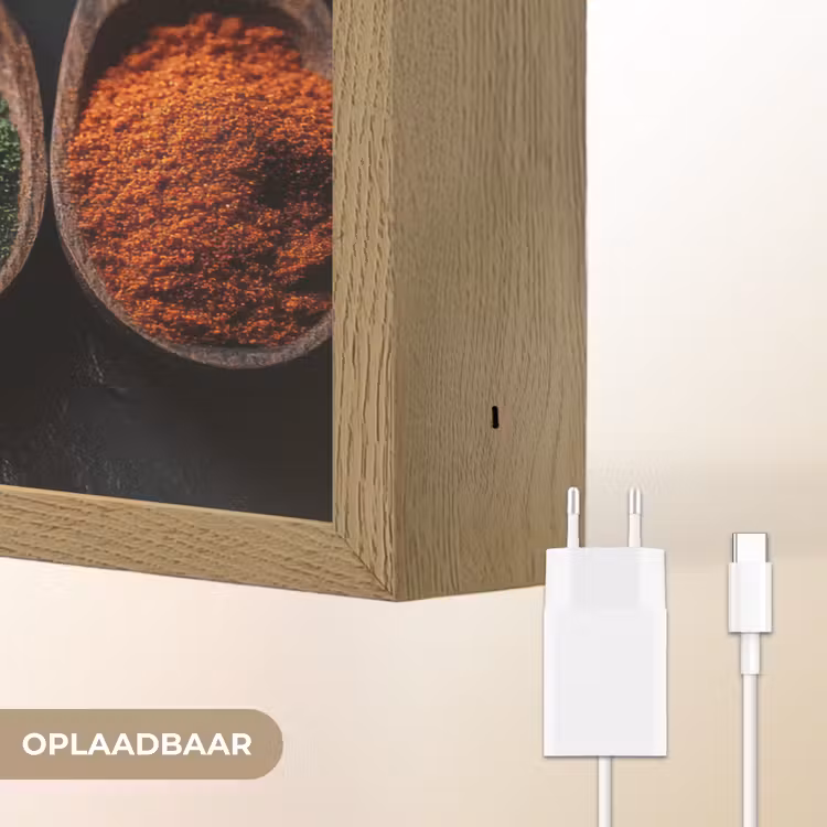Lightbox - Wandlamp - Houten - Lepels - Specerijen - Kruiden — 7