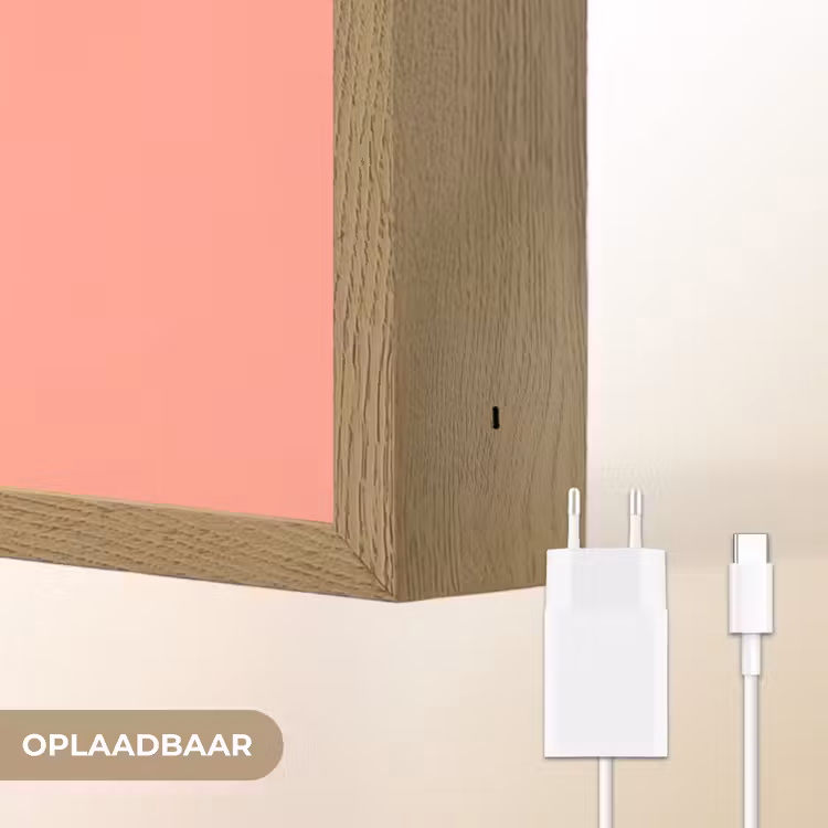 Lightbox - Wandlamp - Illustratie - Bloemen - Rand - Roze — 7