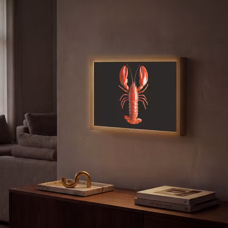 Lightbox - Wandlamp - Kreeft - Glossier Rood - Zwart — 2