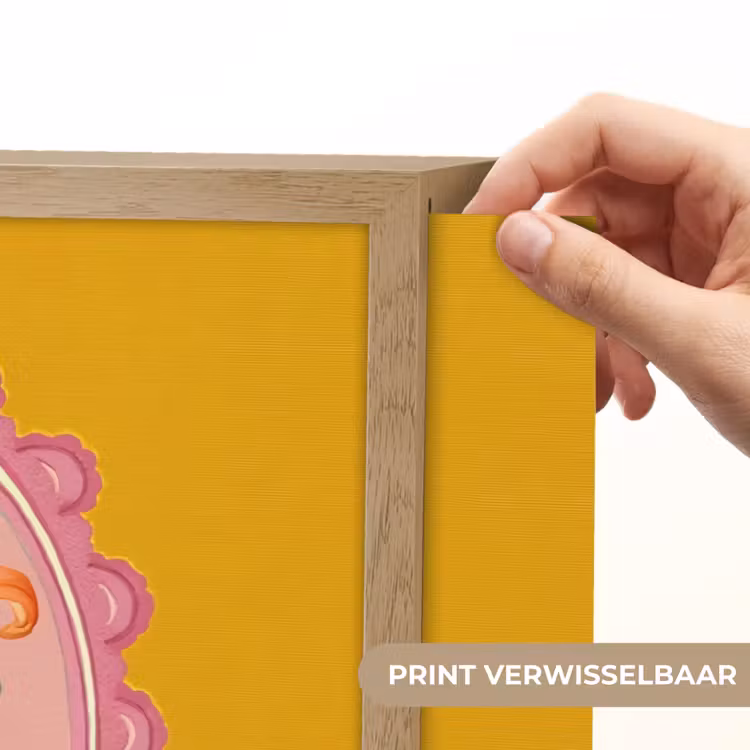 Lightbox - Wandlamp - Lelie - Oranje - Lijst - Ovaal — 5