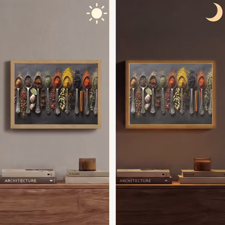 Lightbox - Wandlamp - Lepels - Specerijen - Kaneel - Chili — 6