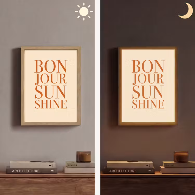Lightbox - Wandlamp - Oranje - Quote - Sun — 5