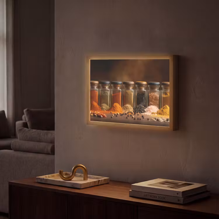 Lightbox - Wandlamp - Potjes - Kruiden - Specerijen - Korrels — 2