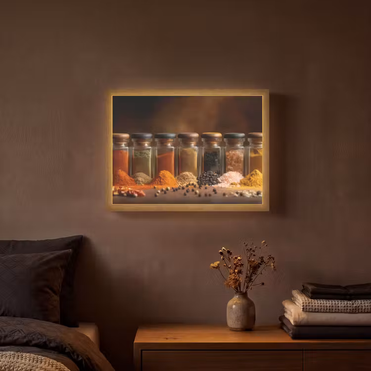 Lightbox - Wandlamp - Potjes - Kruiden - Specerijen - Korrels — 3