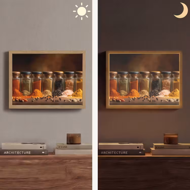 Lightbox - Wandlamp - Potjes - Kruiden - Specerijen - Korrels — 6